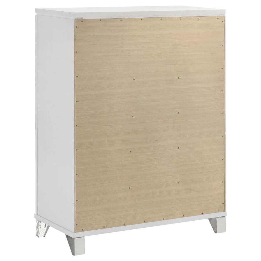 (image for) Marmore 5-drawer Bedroom Chest of Drawers White