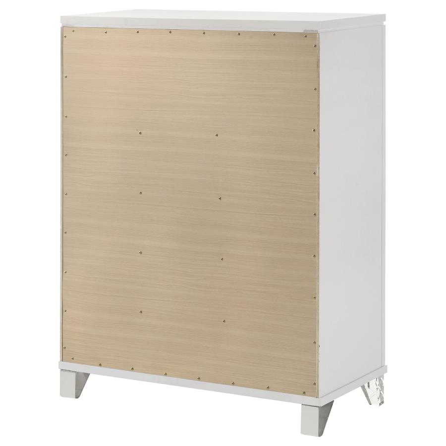 (image for) Marmore 5-drawer Bedroom Chest of Drawers White