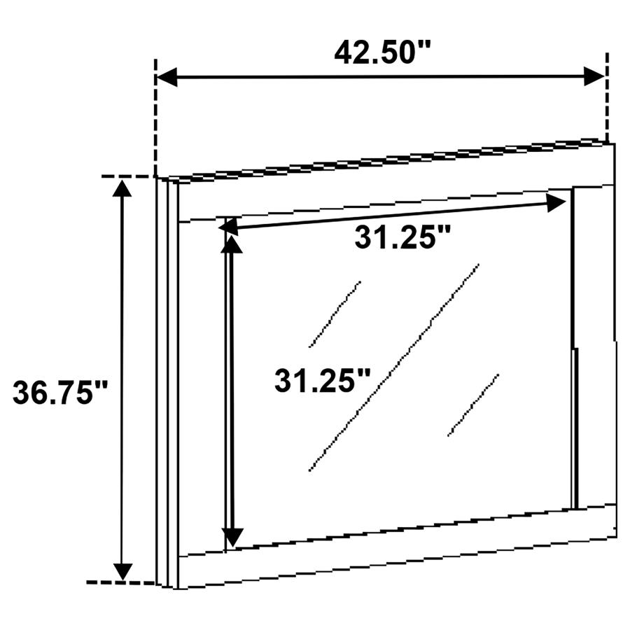 (image for) Fenwick Dresser Mirror Grey Oak