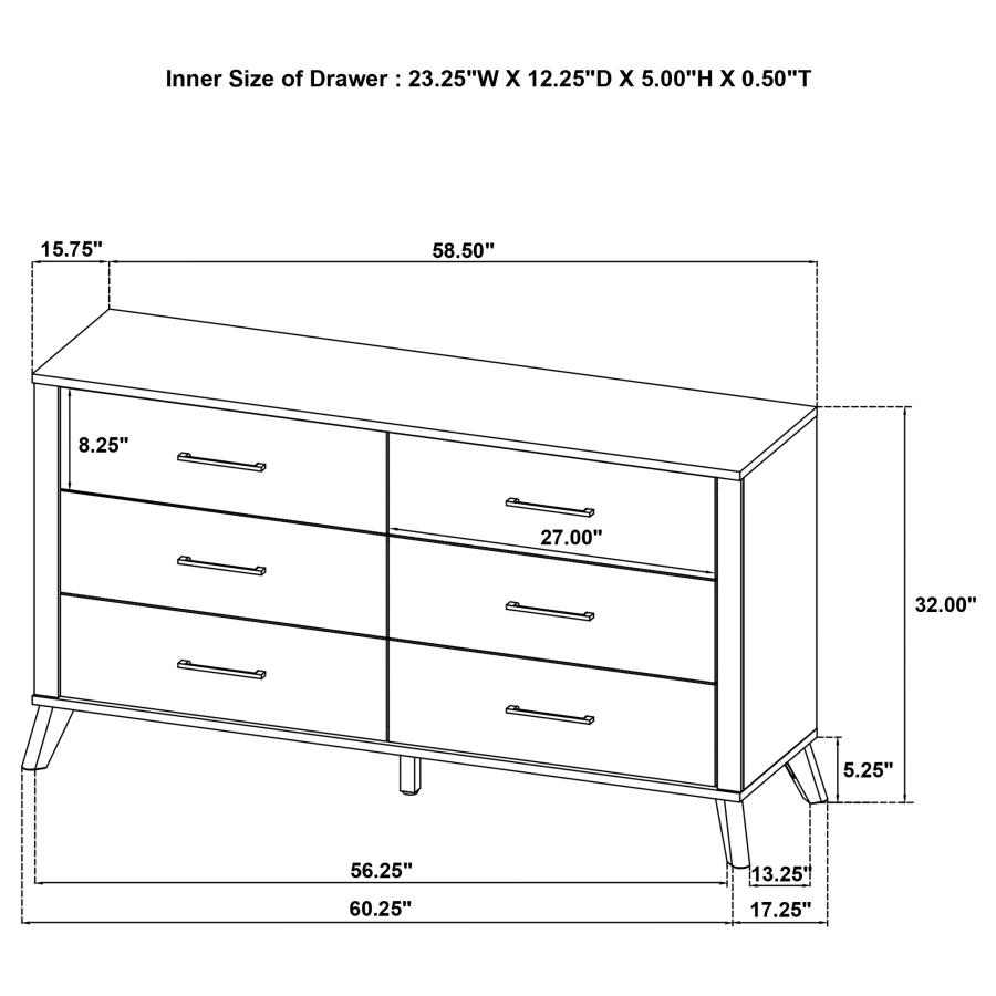 (image for) Kaywood 4-piece Full Bedroom Set Natural Pine