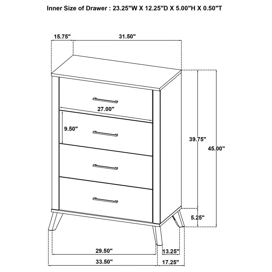 (image for) Kaywood 5-piece Eastern King Bedroom Set Natural Pine