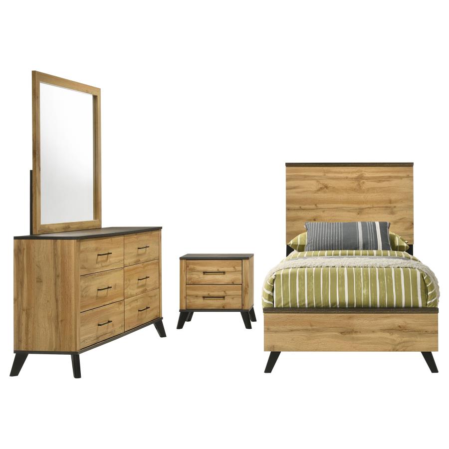 (image for) Kaywood 4-piece Twin Bedroom Set Natural Pine