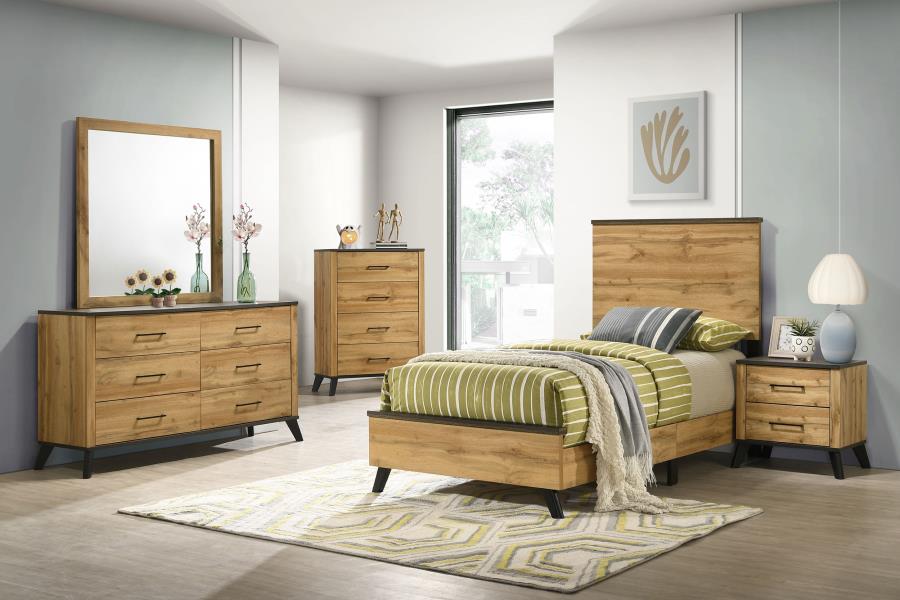 (image for) Kaywood 51-inch Twin Panel Bed Natural Pine