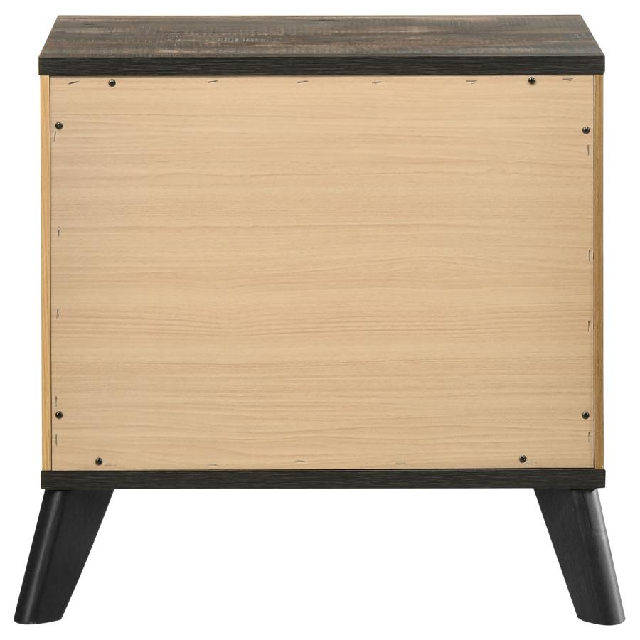 (image for) Kaywood 2-drawer Nightstand Bedside Table Natural Pine