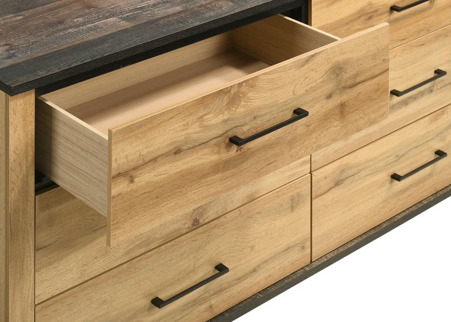 (image for) Kaywood 6-drawer Dresser Cabinet Natural Pine