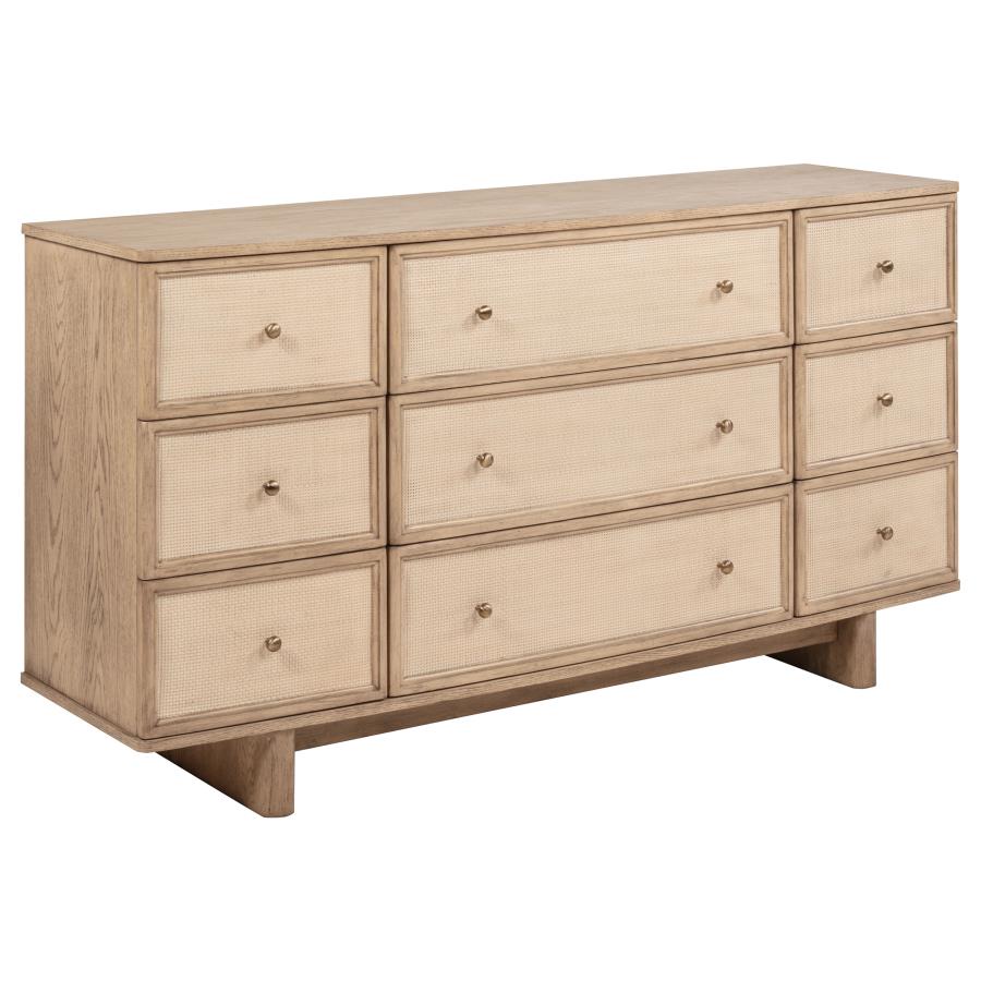 (image for) Kailani 4-piece Queen Bedroom Set Beige Oak