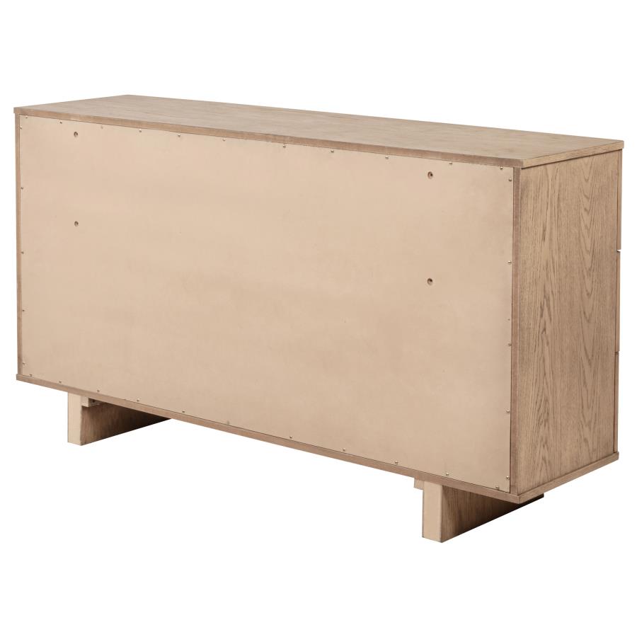 (image for) Kailani 9-drawer Dresser Cabinet Beige Oak