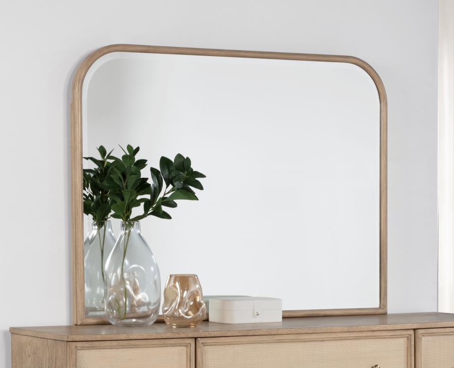 (image for) Kailani Dresser Mirror Beige Oak