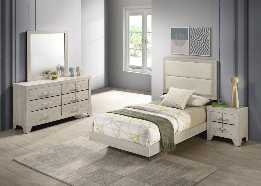 (image for) Trenton 4-piece Twin Bedroom Set Rustic Cream