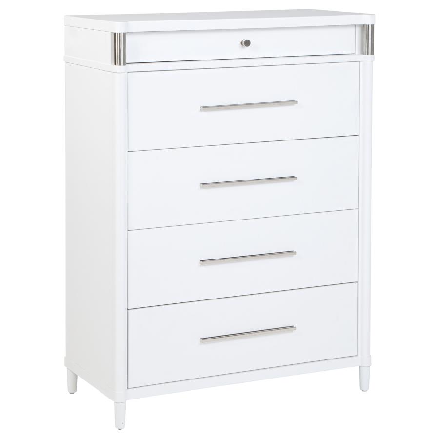 (image for) Gracemont 5-drawer Bedroom Chest of Drawers White