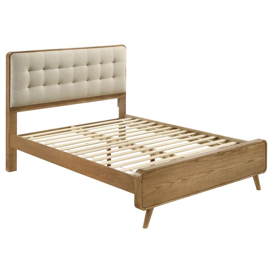 (image for) Robyn Wood Eastern King Platform Bed Light Ash