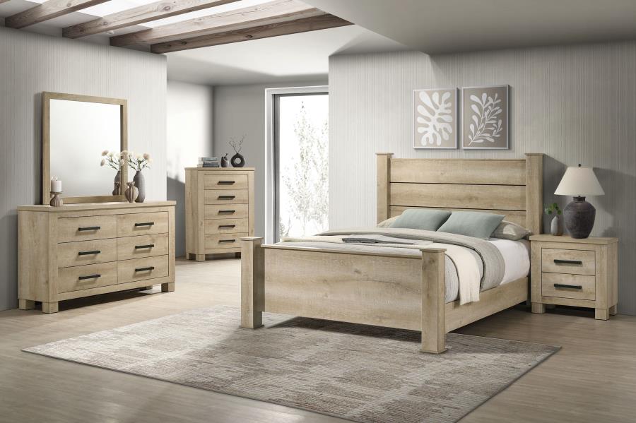 (image for) Oakglen 5-piece California King Bedroom Set Weathered Oak
