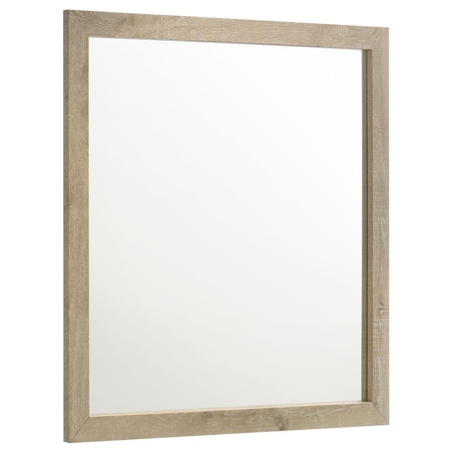(image for) Oakglen Dresser Mirror Weathered Oak