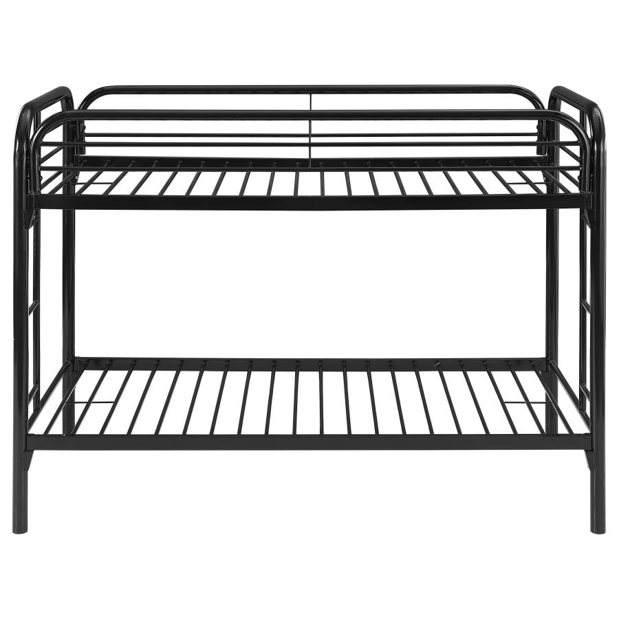 (image for) Morgan Metal Twin Over Twin Bunk Bed Black