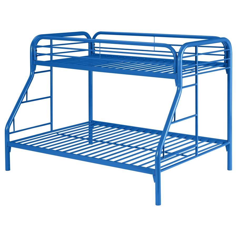 (image for) Morgan Metal Twin Over Full Bunk Bed Blue