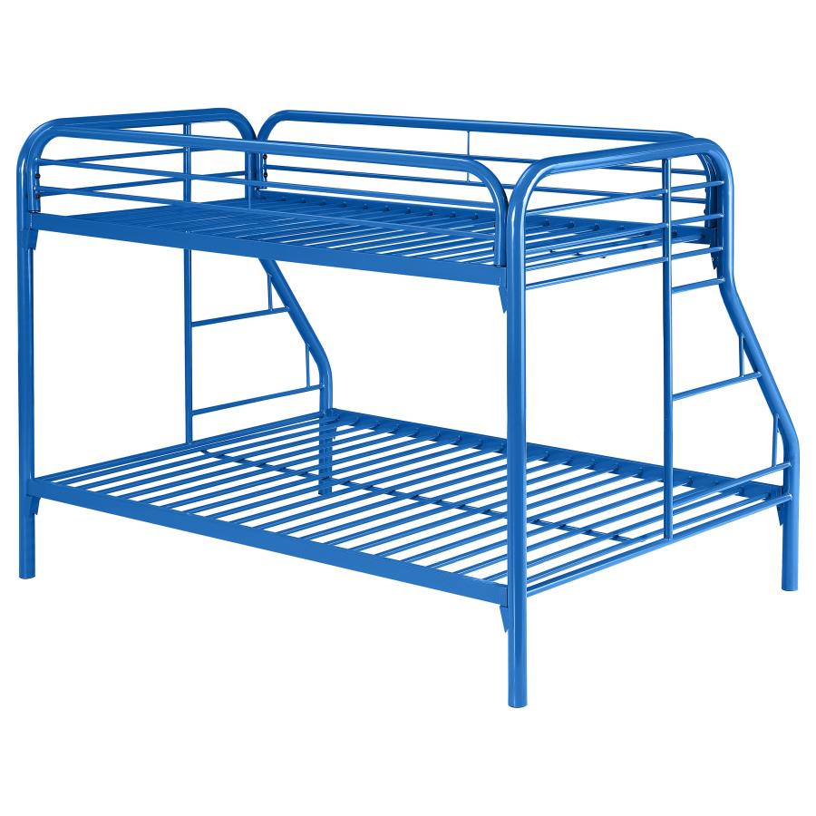 (image for) Morgan Metal Twin Over Full Bunk Bed Blue