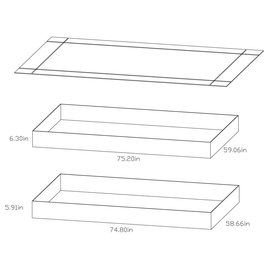 (image for) Morgan Metal Twin Over Full Bunk Bed Black