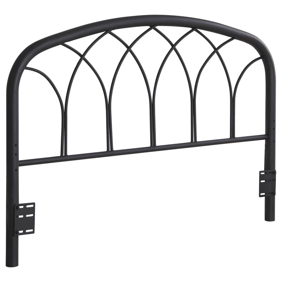 (image for) Anderson Metal Queen or Full Open Frame Headboard Black - Click Image to Close