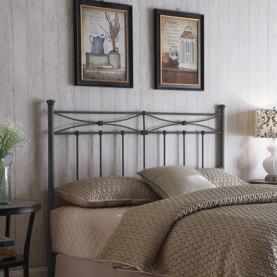 (image for) Lane Metal Queen or Full Open Frame Headboard Rustic Bronze