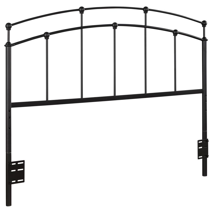 (image for) Bryant Metal Queen or Full Open Frame Headboard Black - Click Image to Close