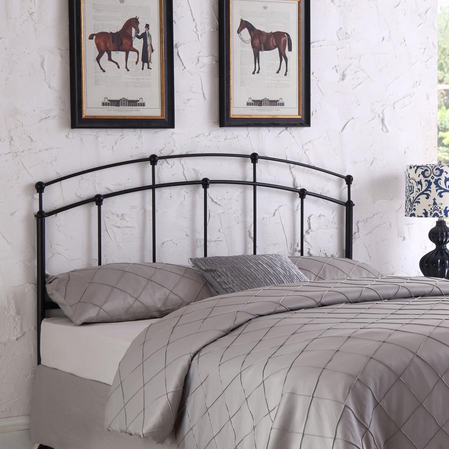 (image for) Bryant Metal Queen or Full Open Frame Headboard Black