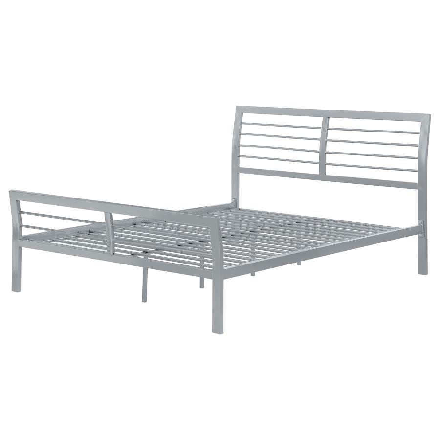 (image for) Cooper Metal Full Open Frame Bed Silver