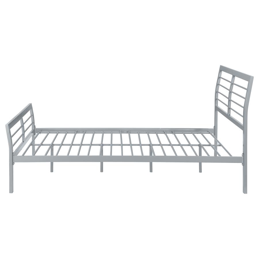 (image for) Cooper Metal Full Open Frame Bed Silver