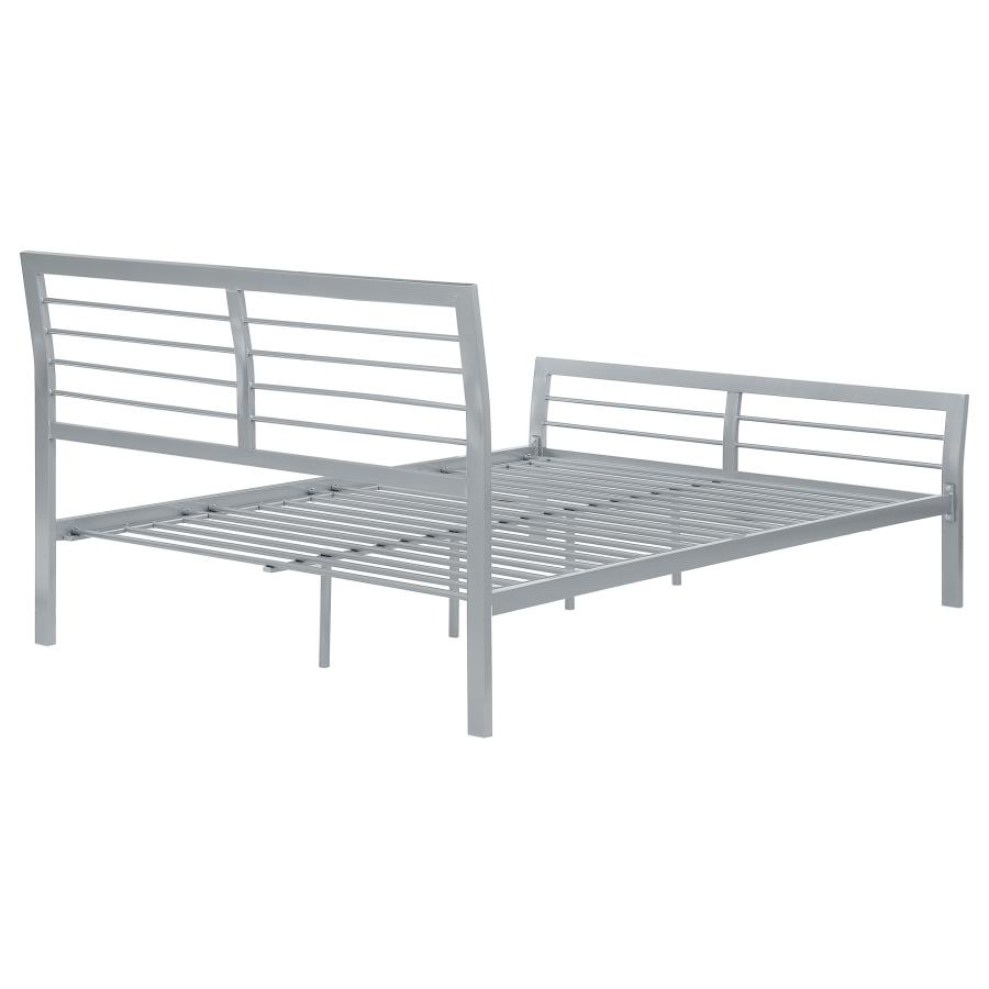 (image for) Cooper Metal Full Open Frame Bed Silver