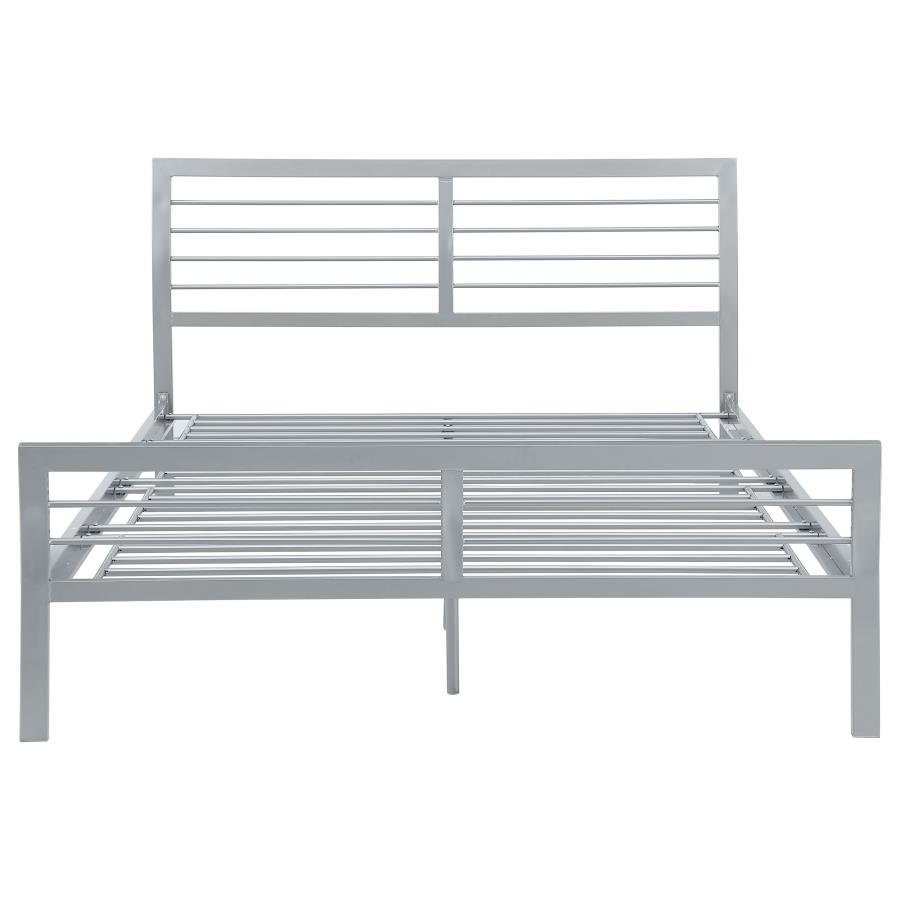 (image for) Cooper Metal Queen Open Frame Bed Silver