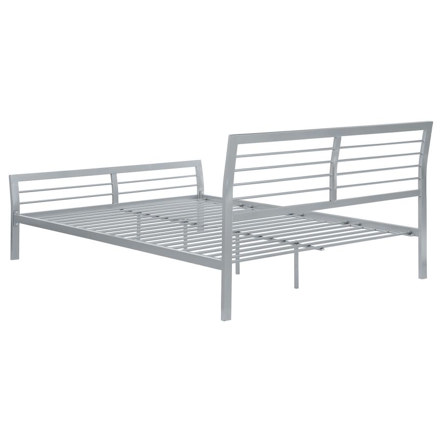 (image for) Cooper Metal Queen Open Frame Bed Silver