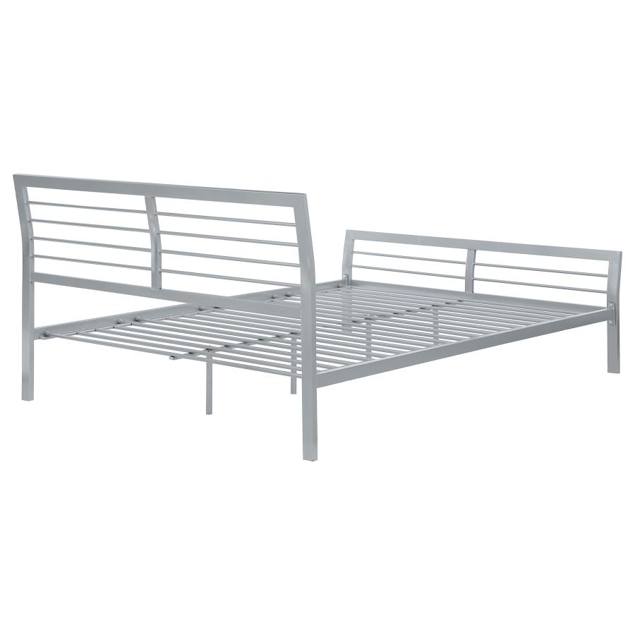 (image for) Cooper Metal Queen Open Frame Bed Silver