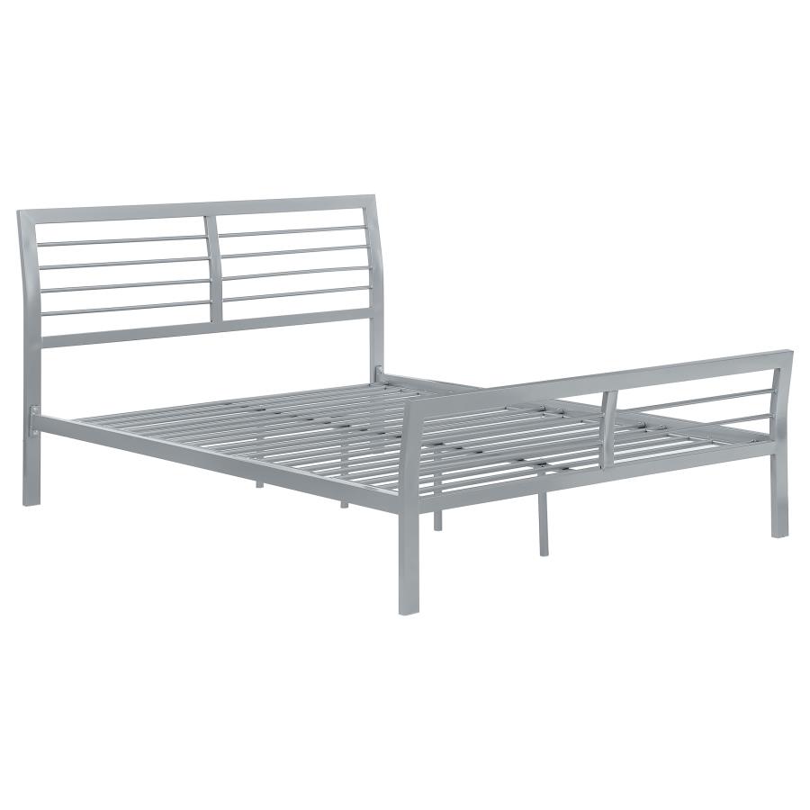 (image for) Cooper Metal Twin Open Frame Bed Silver