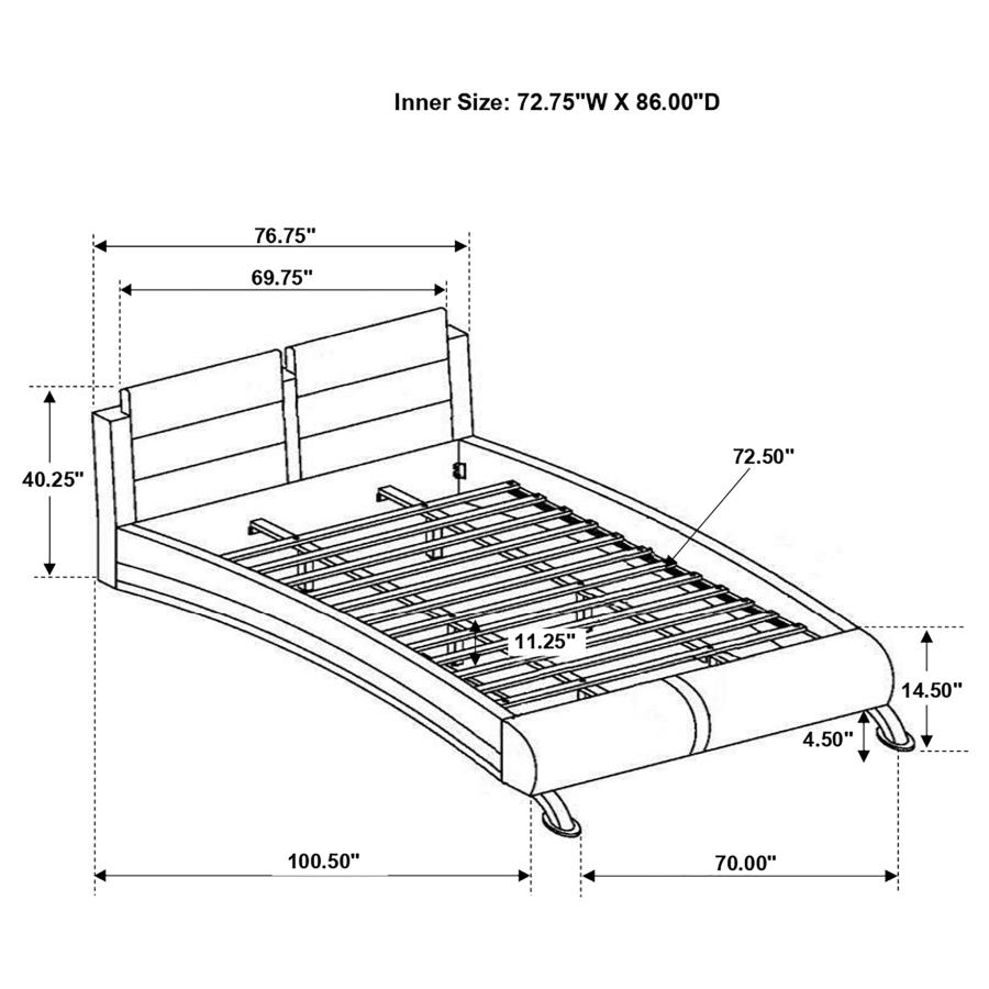 (image for) Jeremaine 4-piece California King Bedroom Set White