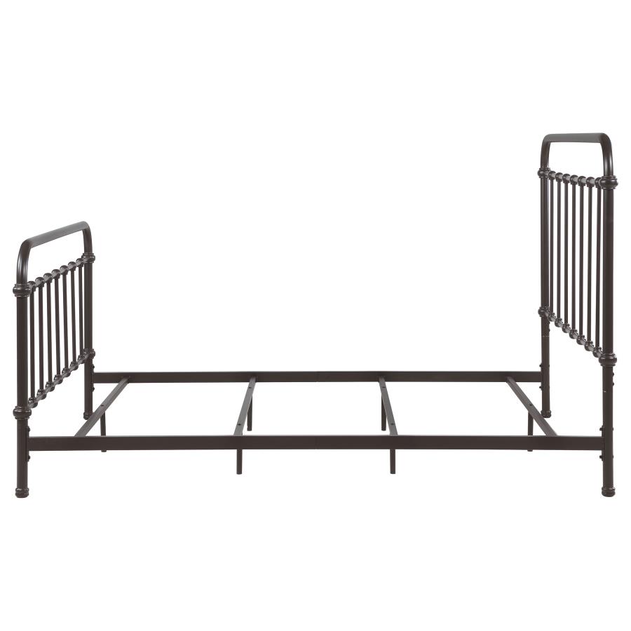 (image for) Livingston Metal Eastern King Open Frame Bed Dark Bronze