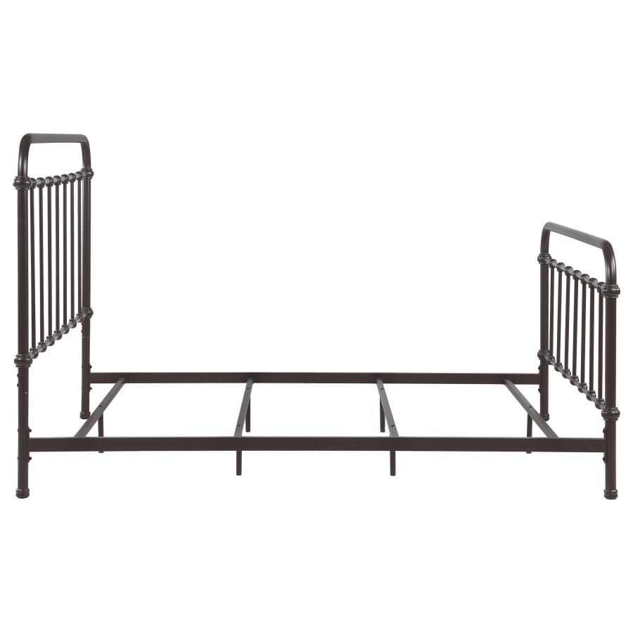 (image for) Livingston Metal Eastern King Open Frame Bed Dark Bronze