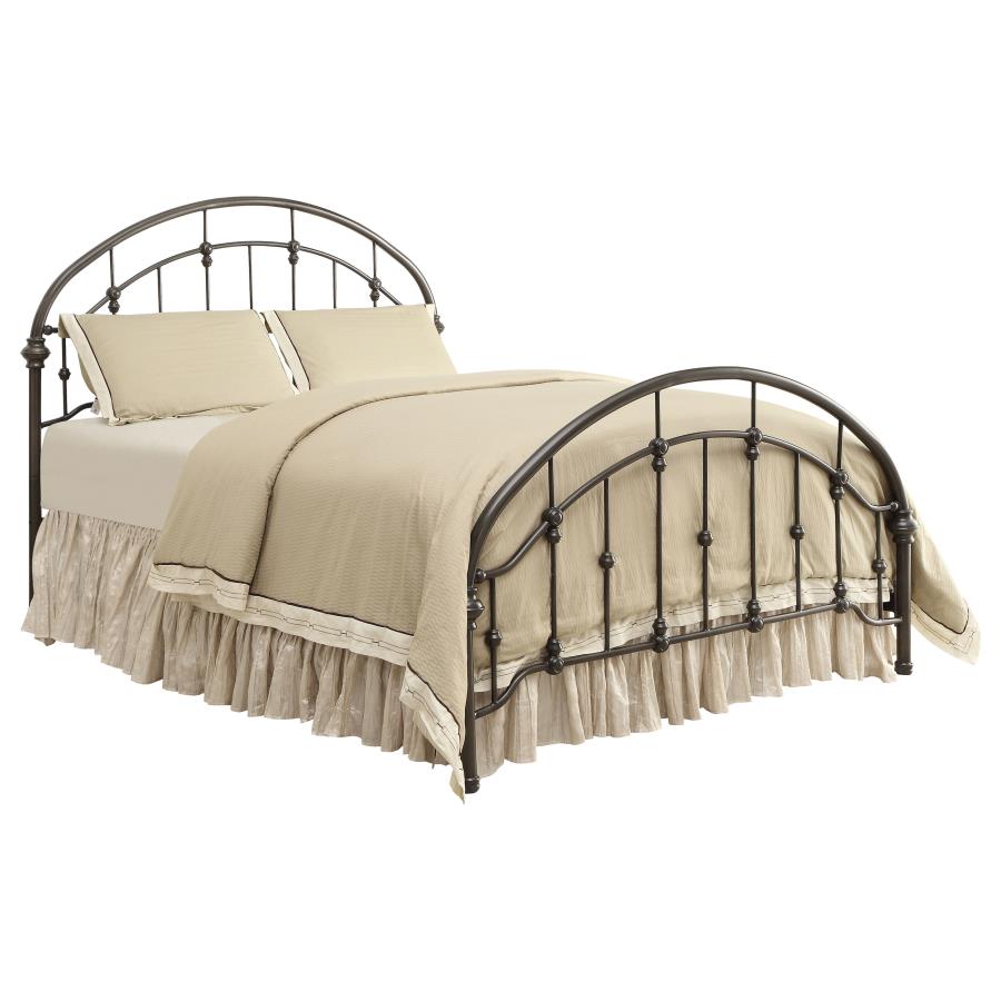 (image for) Rowan Metal Eastern King Open Frame Bed Dark Bronze