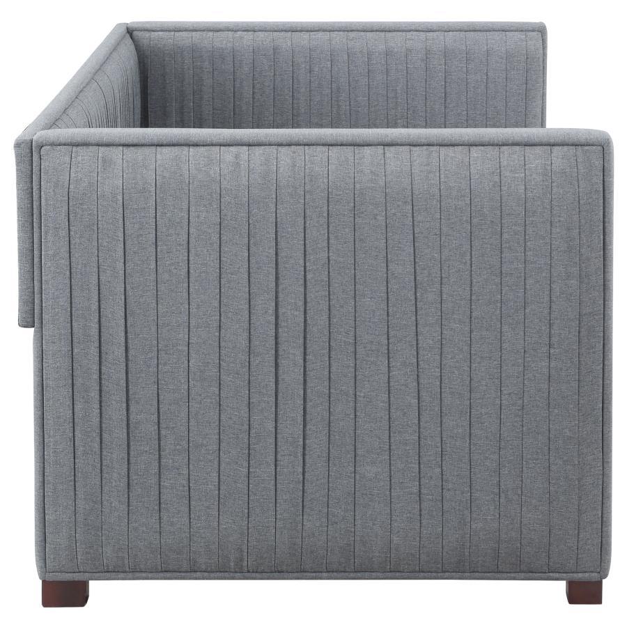 (image for) Brodie Upholstered Twin Daybed with Trundle Grey