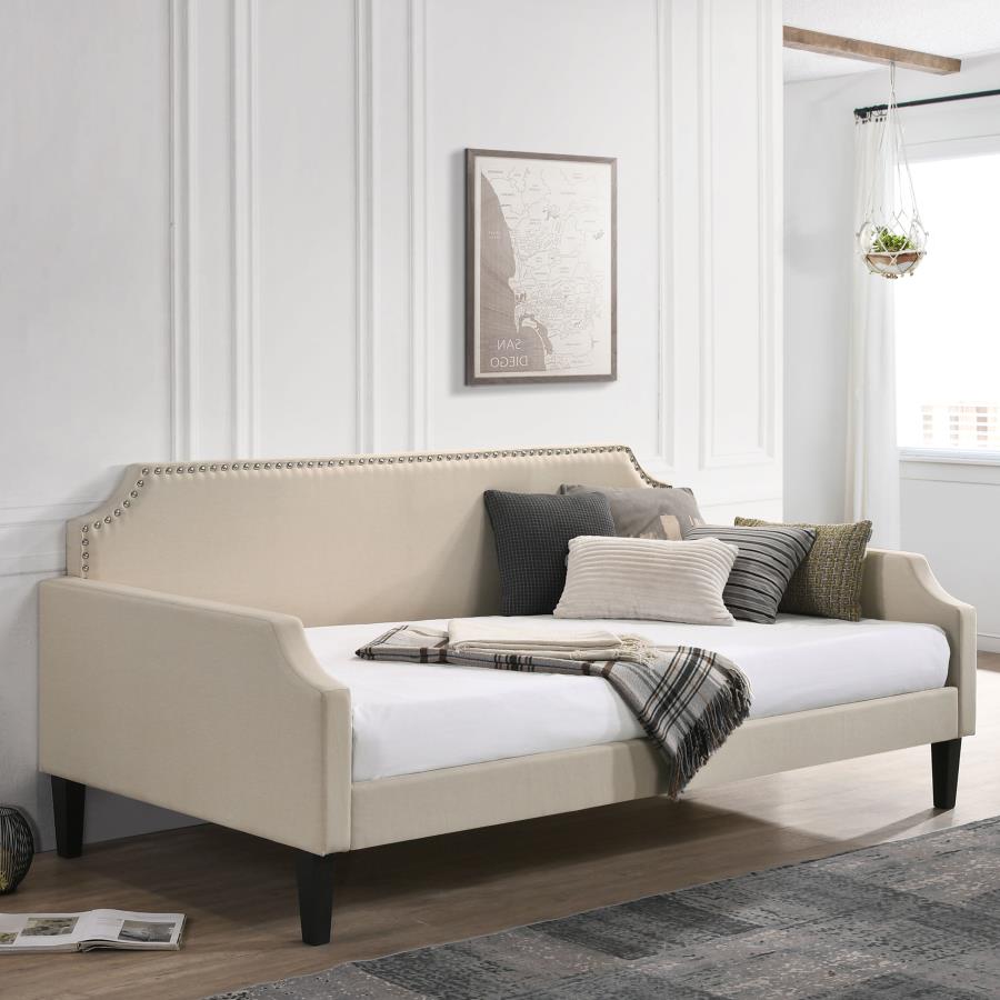 (image for) Livia Upholstered Twin Daybed Taupe