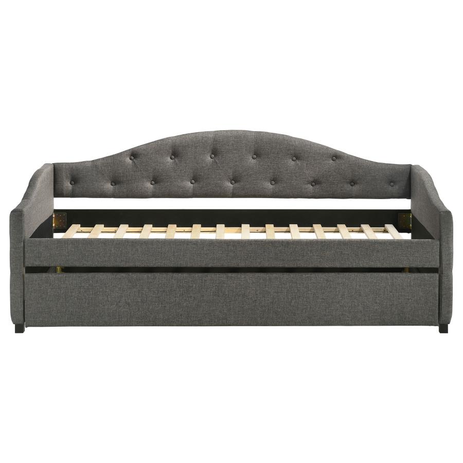 (image for) Sadie Upholstered Twin Daybed with Trundle Grey