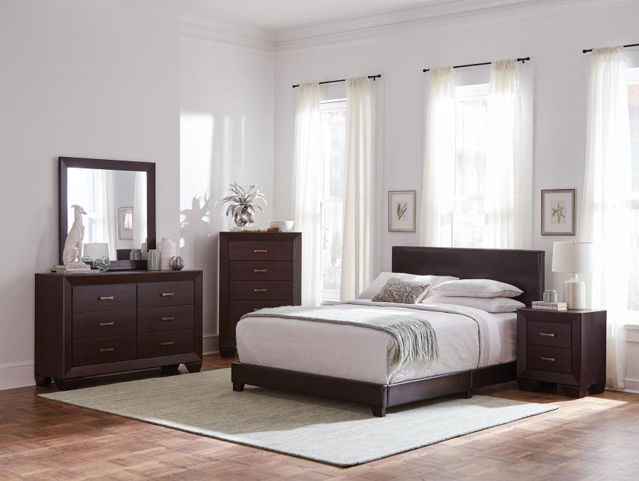 (image for) Dorian 5-piece Full Bedroom Set Dark Cocoa