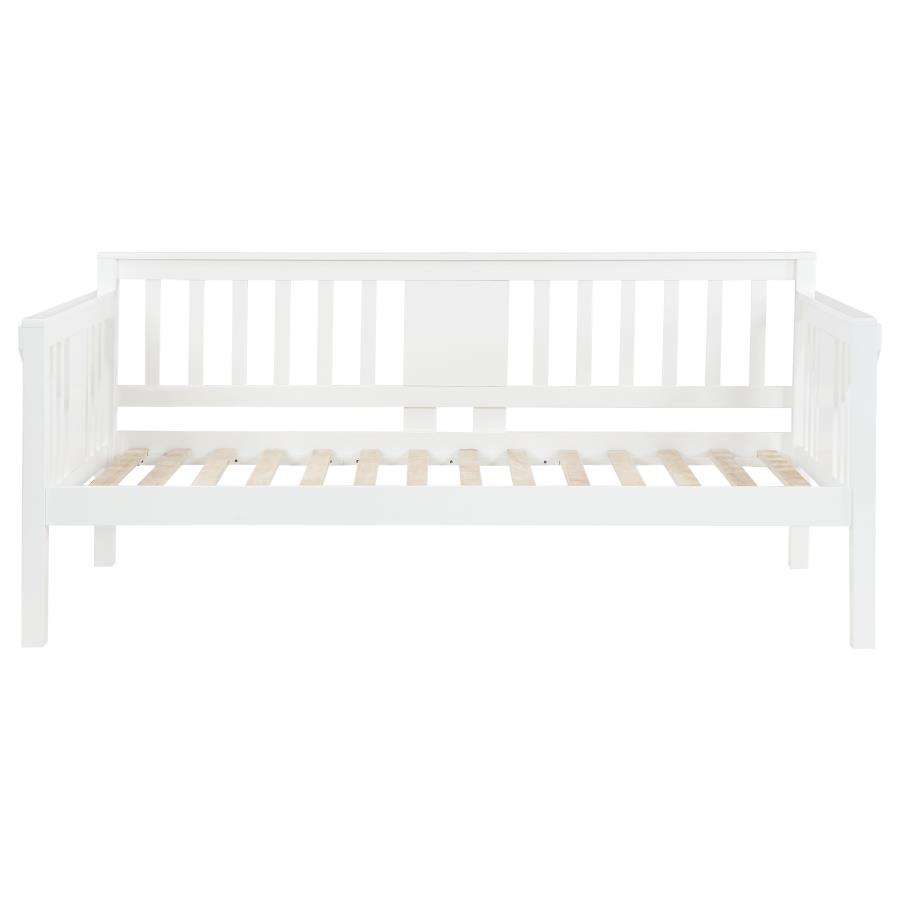 (image for) Bethany Wood Twin Daybed with Drop-down Tables White