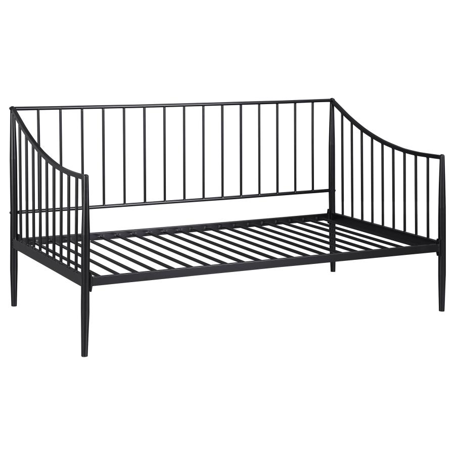 (image for) Newbury Metal Twin Daybed Bed Frame Matte Black