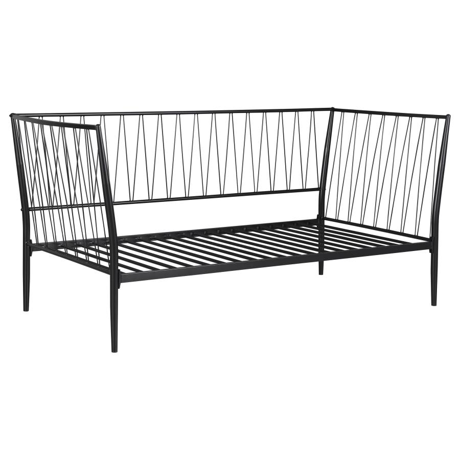 (image for) Richland Metal Twin Daybed Bed Frame Matte Black