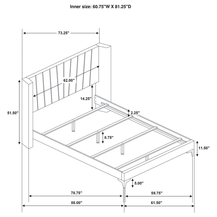 (image for) Kendall 4-piece Queen Bedroom Set Black