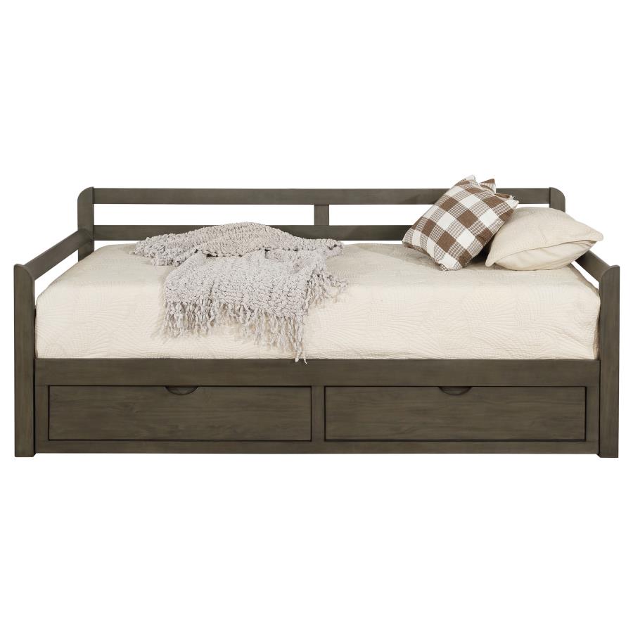 (image for) Sorrento 2-drawer Twin XL Daybed with Extension Trundle Grey