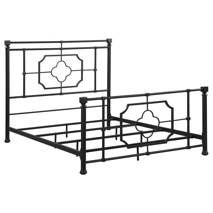 (image for) Paskay Metal Eastern King Open Frame Bed Weathered Black