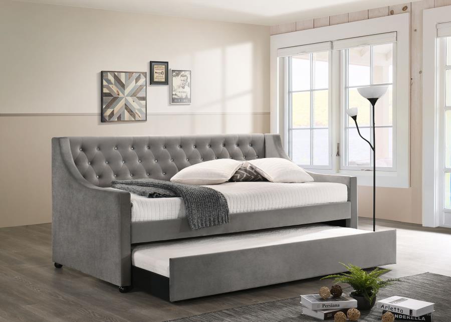 (image for) Chatsboro Upholstered Twin Daybed with Trundle Grey