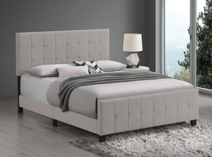 (image for) Fairfield Upholstered Eastern King Panel Bed Beige