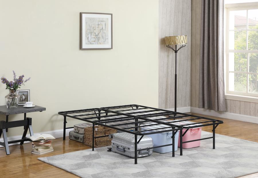 (image for) Mabel Metal Queen Mattress Support Platform Bed Black