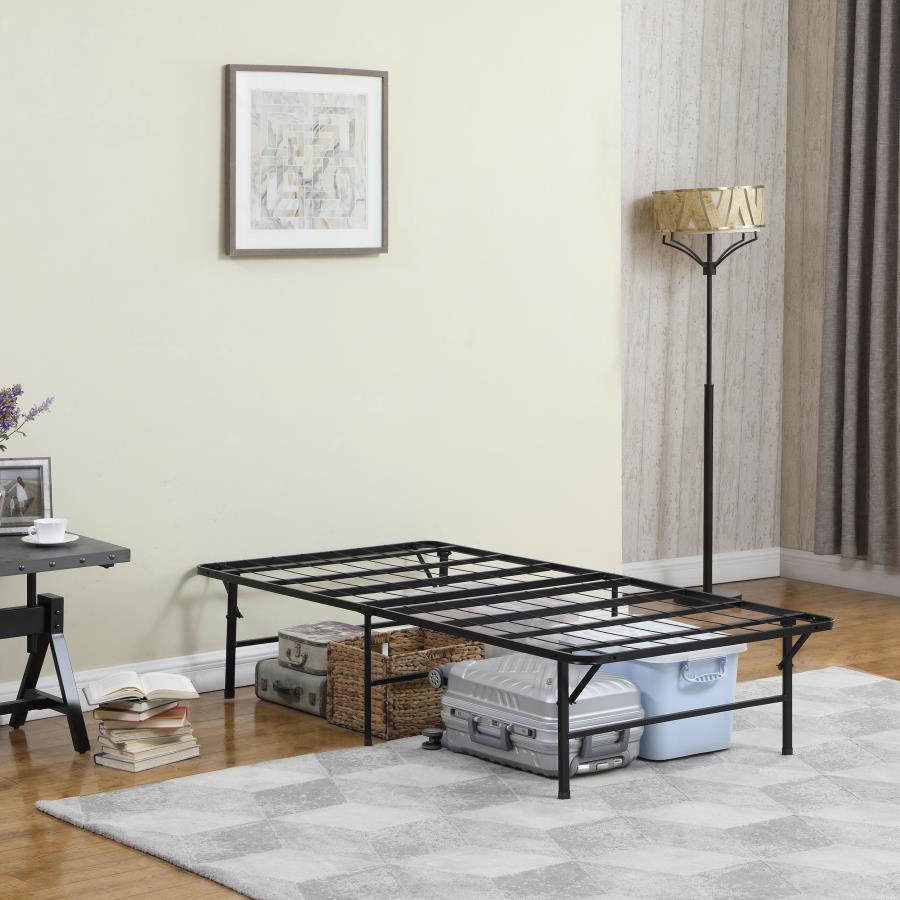 (image for) Mabel Metal Twin Mattress Support Platform Bed Black